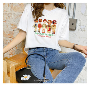 Camiseta de Algodón <span class=keywords><strong>para</strong></span> <span class=keywords><strong>Mujer</strong></span>, 210 Gramos, con Logotipo Personalizado, Económica, Último Modelo 2022, Superventas - Product Image 5