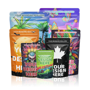 Custom Gravure Printed Moisture Proof Food Packaging Mylar <b>Bags</b> Resealable Zipper Stand up Pouch with Window - Product Image 1