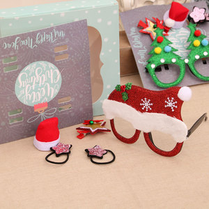 Nouvelles décorations de Noël, pinces à cheveux, lunettes, coffret cadeau de Noël, cadeaux pour enfants, cadeaux pour événements - Product Image 4