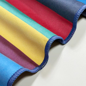 <span class=keywords><strong>Toalla</strong></span> de Playa de Microfibra Estampada a Rayas con Borde Cosido Overlock, Tamaño y Logotipo Personalizados, Toallas de Playa de Lujo de Secado Rápido al por Mayor - Product Image 2