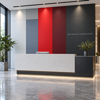 Panneau composite en métal massif à grain de pierre de qualité intérieure sur mesure de 3 mm pour l'intérieur des ascenseurs