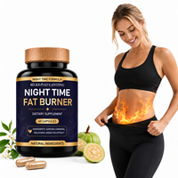 Fabricant de capsules brûle-graisses, formule nocturne, Garcinia Cambogia, mélatonine, extrait de thé vert, complément alimentaire pour adultes