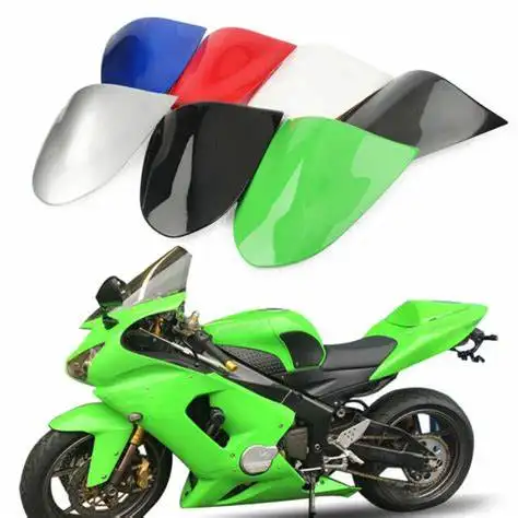 Motorcycle ABS Plastic Rear Seat Cover Cowl Fairing Passenger Pillion Tail Back Cover For Kawasaki Ninja ZX6R 2005-2006