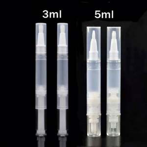 Tube vide transparent rond de 1,5 ml à 5 ml pour brillant à lèvres, huile à cuticules, vernis à ongles, blush, accessoires de maquillage, stylo rotatif avec pinceau cosmétique - Product Image 2