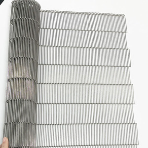 Yumurta taşıma için gümüş renk paslanmaz çelik metal örgülü konveyör bant, gıda işleme konveyör bant - Product Image 4