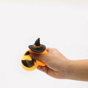 Halloween Pumpkin Character Head Squishy Soft Sensory Toy for Stress Relief and Party Fun <b>Fidget</b> Toys - Product Image 3