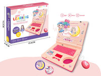 Juguete Educativo para Niños, Computadora Portátil de Aprendizaje Temprano con Teclado y Pantalla LED, Juguete de Simulación de Computadora para Niños