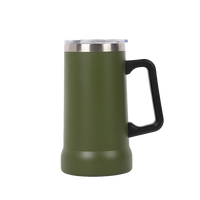 Vente en gros d'usine, logo personnalisé disponible, toutes les couleurs, poignée, utilisation au bureau ou à la maison, tasse à bière en acier inoxydable 304, grande capacité, épaissie