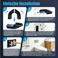 Plaque de chasse d'eau double en plastique ABS, bouton de chasse de remplacement pour réservoir encastré, utilisation en salle de bain, installation facile