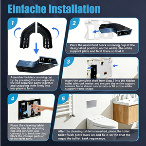 Botón de descarga de plástico ABS de doble flujo, repuesto compatible con cisternas ocultas Geberit - Product Image 4