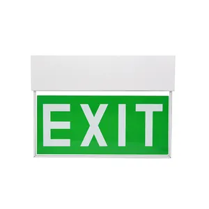 acrylic led saving emergency exit sign board 110-220v for indoor commercial building