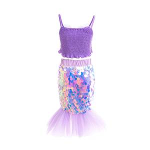Disfraz de Princesa Sirena para Niñas, Vestido de Fiesta para Niñas Pequeñas, Vestidos de Lentejuelas para Halloween - Product Image 3