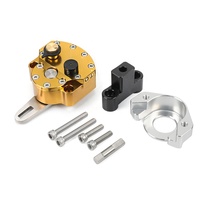 Ensemble de commande de sécurité radiale réglable en aluminium CNC stabilisateur d'amortisseur de direction pour HONDA VFR 800 F/Fi/V-TEC