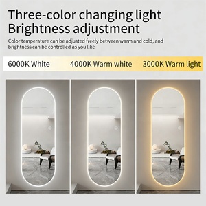 Specchio da Bagno <span class=keywords><strong>Smart</strong></span> a Parete con Interruttore Touch, Retroilluminazione e Luce LED Senza Cornice - Product Image 4