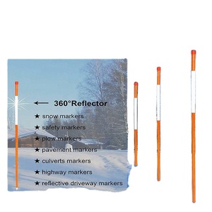 5/16 ''por 4 'Naranja FRP Poste Fibra de vidrio Varilla Fibra de vidrio Estacas para quitanieves - Product Image 6