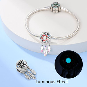 Copper Zircon Dreamcatcher Pendant Stylish 18K Gold Plated Bracelet Charm Unisex Jewelry Gift for Women & Children's Party - Product Image 5