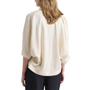 Maglione da <span class=keywords><strong>donna</strong></span> in <span class=keywords><strong>maglia</strong></span> Kimono leggero Kimono Bolero Jersey di cotone lavorato a <span class=keywords><strong>maglia</strong></span> con manica corta estiva personalizzata all'ingrosso - Product Image 4