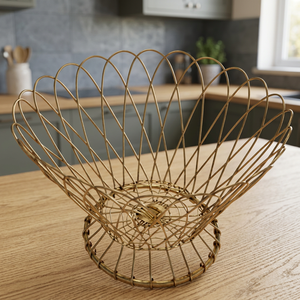 Cesta de Almacenamiento Redonda de Metal, Diseño Minimalista Hecho a Mano, Tipo Vertical para Organizar la Sala de Estar - Product Image 3
