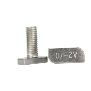 Vis en T en acier inoxydable finition naturelle norme DIN M6 M8 M12 pour la fixation de structures en acier - Product Image 3