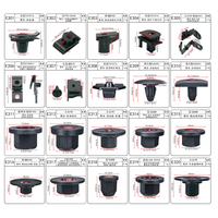 E06 Fournisseur chinois Auto Clips et attaches en plastique pour voiture Fabricant chinois Siège de clou en plastique à fil rapide