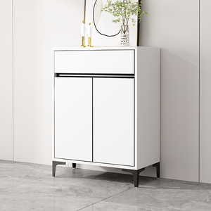 Scarpiera Moderna di Lusso in Lega di Alluminio con Protezione Solare Impermeabile per Esterni, Scarpiera <span class=keywords><strong>da</strong></span> Ingresso per Balcone con <span class=keywords><strong>Anta</strong></span> a Nido d'Ape - Product Image 5