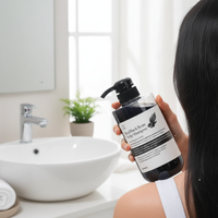 [SOY LAB] Champú Suavizante para el Cuero Cabelludo con Extracto de Frijol Negro 500ml, Fórmula Natural, Refrescante, Nutritivo e Hidratante
