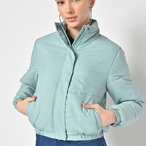 2024เสื้อสเวตเตอร์คอตตอนแบบถักสำหรับสตรีทแวร์เสื้อแจ็กเก็ตขนแกะสีพื้นสำหรับฤดูหนาว - Product Image 1