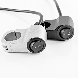 Interruptor de manillar de motocicleta Qiangye de aleación de aluminio con botón de encendido/apagado de 2 cables para modificación - Product Image 1