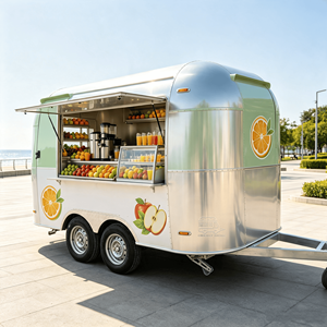 Camper Trailer Caravan Food Trailer Vintage Trailer Mobile Food Trailer Fast Food Kitchen Equipment Catering Trailer - Product Image 3