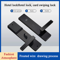Encodeur de carte RFID intelligent Serrure de poignée de porte électronique Serrures de porte d'hôtel avec système de logiciel de gestion Serrure d'hôtel