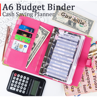 Organiseur de budget A6 avec enveloppes pour espèces et pochettes zippées pour la planification financière – Nouveau stock, direct usine