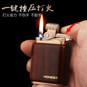 Encendedor de Queroseno de Madera JOFI, Sándalo Morado, Recargable, Resistente al Viento, Duradero, Regalo para Hombre - Product Image 2