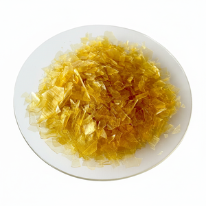 Shellac Deswaxado Platino, Producto Natural 100% de Origen Vegetal, CAS 9004-36-6 MF C15H12O4, Amarillo Dorado, en Trozos - Product Image 2