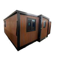 Rumah Prefabrikasi Modular Rumah Kontainer yang Dapat Diperluas Rumah Baja Prefabrikasi Lipat