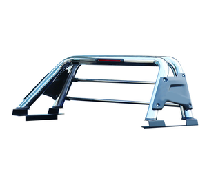 Universel 3 "noir américain avec feu de freinage Cage de roulis Accessoires de camionnette Barre de sport en acier inoxydable - Product Image 3