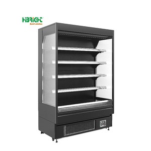 맞춤형 크기 편의성 직립 냉각기 슈퍼마켓 디스플레이 과일 야채 오픈 냉각기 - Product Image 2