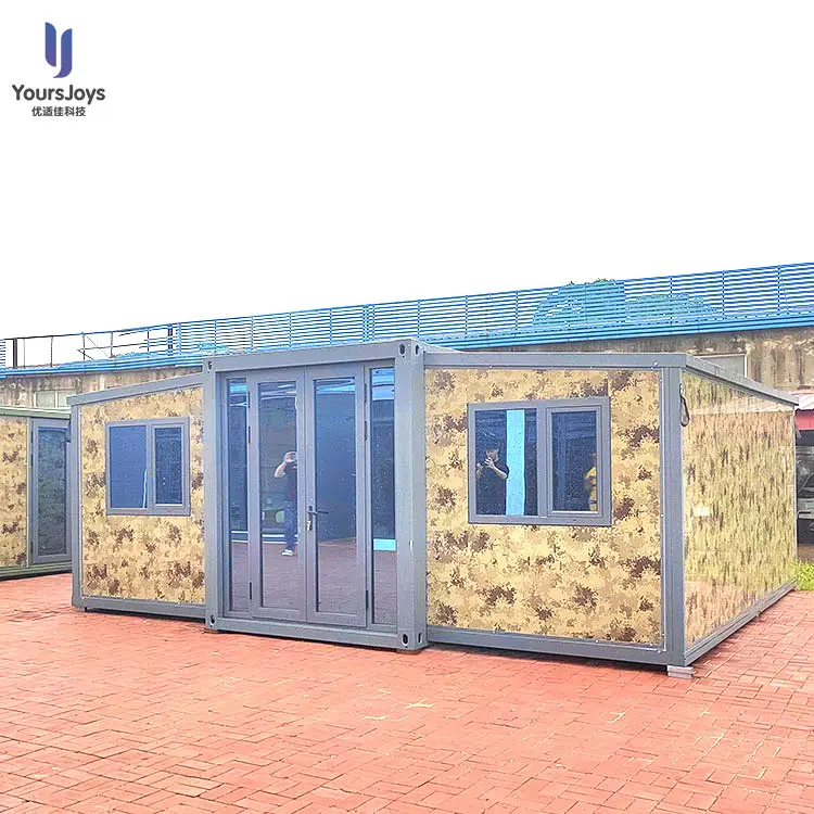 20 Ft 40 Ft Hurricane Proof Prefabricated Folding Expandable Security Container Living House With Bathroom And Kitchen