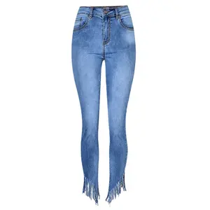 Bán Buôn Ladies Jeans Quần Thời Trang Denim Quần Áo Cao Eo Jeans Quần Cho Phụ Nữ