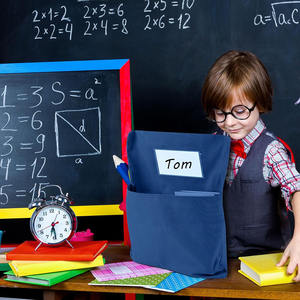 Rak Penyimpanan di Sandaran Kursi untuk Pengorganisasian Kelas, Label Nama Siswa dan Penyimpanan Buku, Organizer Perlengkapan Sekolah - Product Image 3