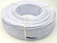 Cable RVV con revestimiento, 2, 3 y 4 núcleos, cable plano de cobre con revestimiento flexible, cables y conjuntos de cables