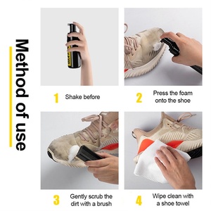 공장 직판 화이트 슈즈 스니커즈 가죽 신발 폼 클리너 슈즈 클리너 케어 키트 - Product Image 6