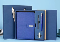Ensemble cadeau de papeterie haut de gamme avec carnet, logo personnalisé, boîtes de luxe pour entreprise, pour le bureau