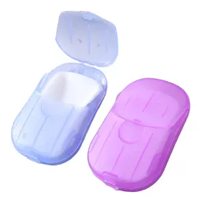 플라스틱 비누 시트 상자 손 씻기 종이 상자 거품 여행 일회용 용기 작은 포켓 병