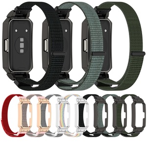 Cinturino rapido in Nylon con Velcro per Huawei Band 10 <span class=keywords><strong>9</strong></span> 8/10 NFC/<span class=keywords><strong>9</strong></span> nfc/8 nfc - Product Image 1