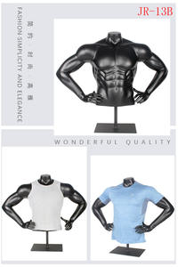 Venta caliente deportista ropa negro medio cuerpo gran músculo <span class=keywords><strong>busto</strong></span> masculino maniquí Torso <span class=keywords><strong>hombre</strong></span> medio tamaño deporte - Product Image 4