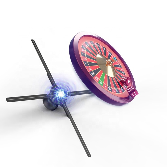3D Led Light Fan Display Hologram Projection Holographic Projector 73cm Hologram 3D Holographic Led Fan Advertising Display