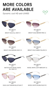 Superventas Cat Eye Diamond Gafas de Sol para mujer UV400 <span class=keywords><strong>Lentes</strong></span> inastillables PC Gafas de sol Diseñador Gafas para trajes - Product Image 5