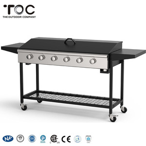 Portable haut de Gamme À 6 Brûleurs <span class=keywords><strong>En</strong></span> Acier Inoxydable Commercial Barbecue Barbecue Gaz <span class=keywords><strong>Plancha</strong></span> - Product Image 1