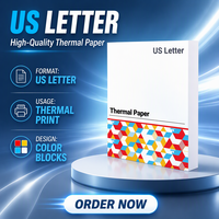 Papier thermique A4 Phomemo compatible, papier thermique de remplacement pour imprimante thermique portable A4 M08F