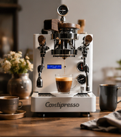 Machine à café expresso professionnelle avec contrôleur PID, pompe rotative, système à double chaudière saturée à groupe unique